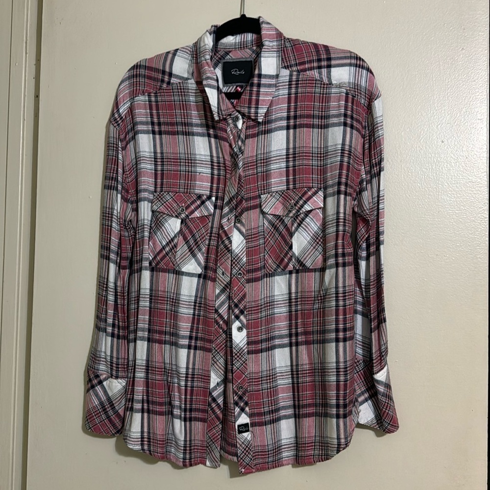 Rails plaid button down shirt